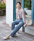 【安田美沙子さん着用】ストレッチワイドデニム